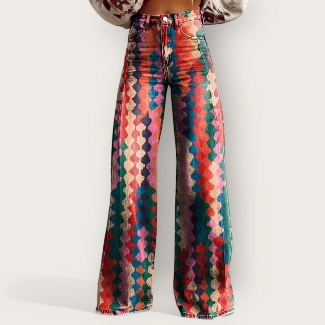 Lina & Loom | Bohemian Wide-Leg Trousers