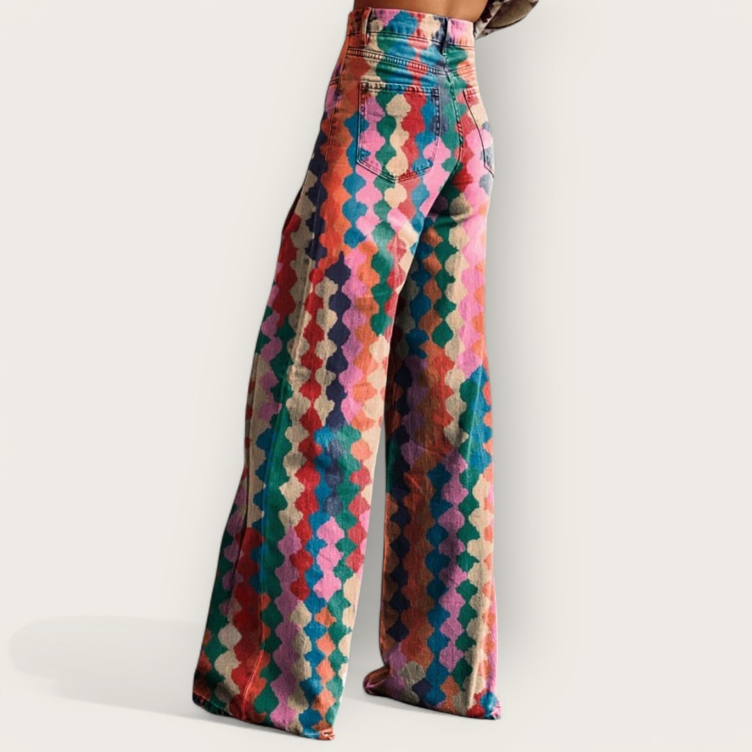 Lina & Loom | Bohemian Wide-Leg Trousers