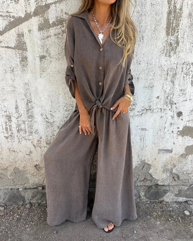 SUSANNAH | LINEN TWO-PIECE SET