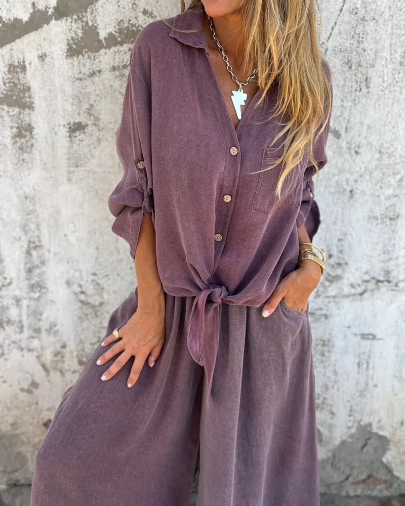 SUSANNAH | LINEN TWO-PIECE SET