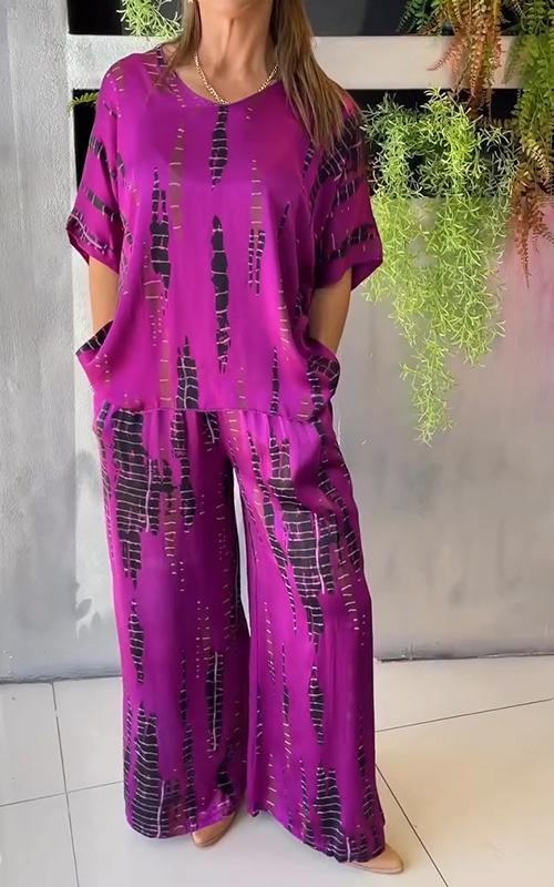 WENNA | ELEGANT SATIN TWO-PIECE SET