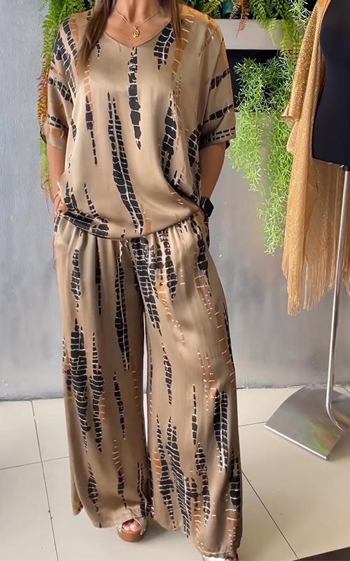 WENNA | ELEGANT SATIN TWO-PIECE SET