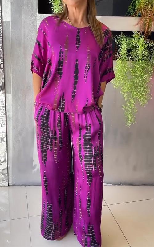 WENNA | ELEGANT SATIN TWO-PIECE SET
