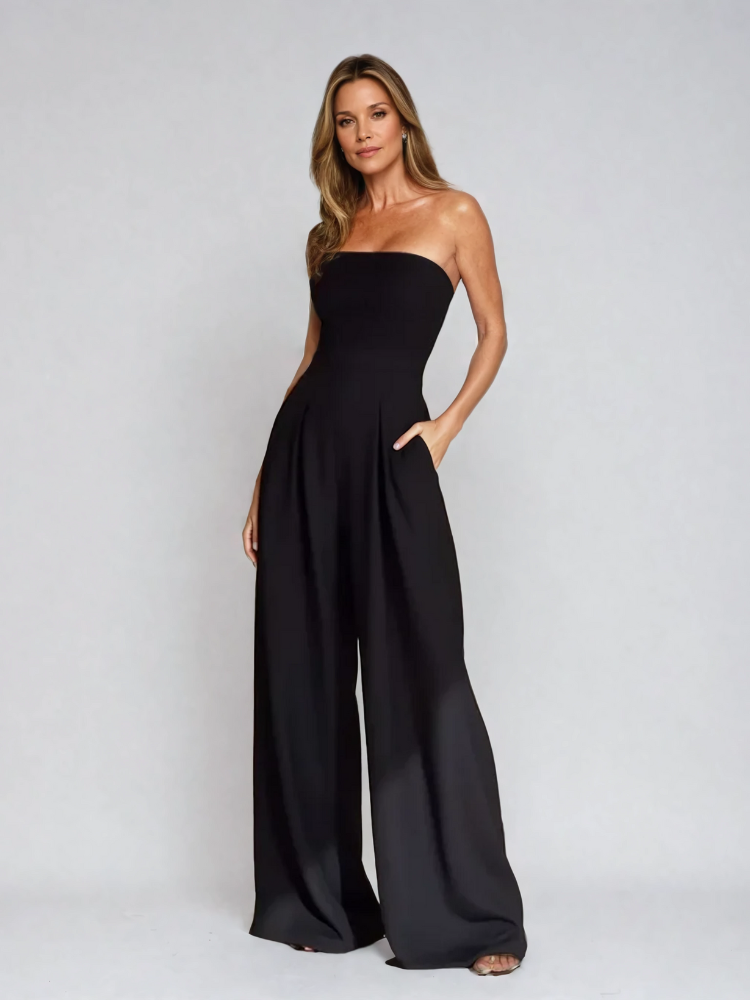 KATHERINE | CORSET-STYLE BANDEAU JUMPSUIT