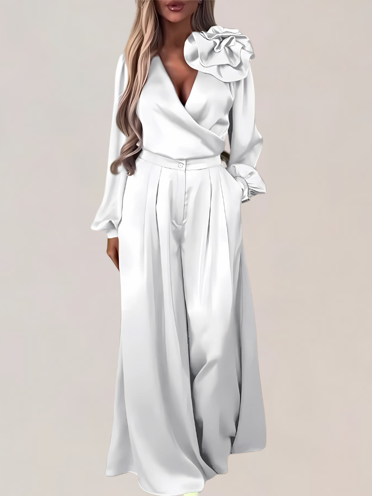 LOTTIE | ELEGANT SATIN TWO-PIECE SET