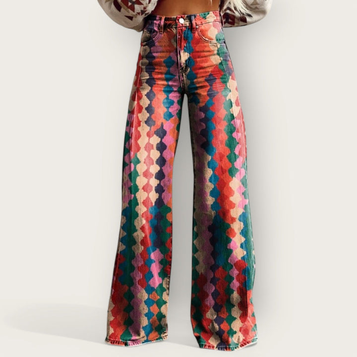 Lina & Loom | Bohemian Wide-Leg Trousers