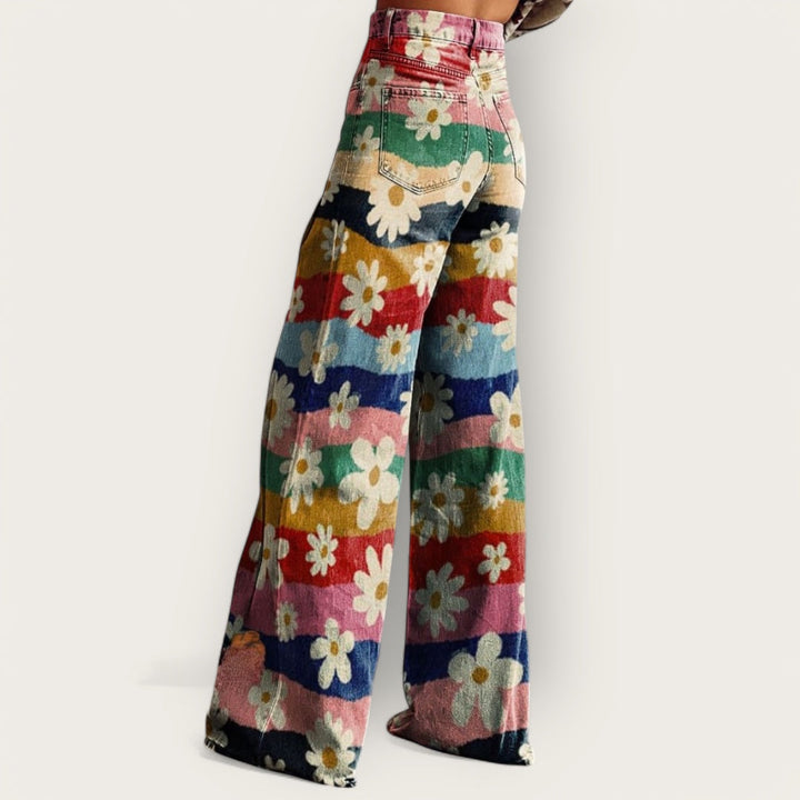 Lina & Loom | Retro Floral Trousers