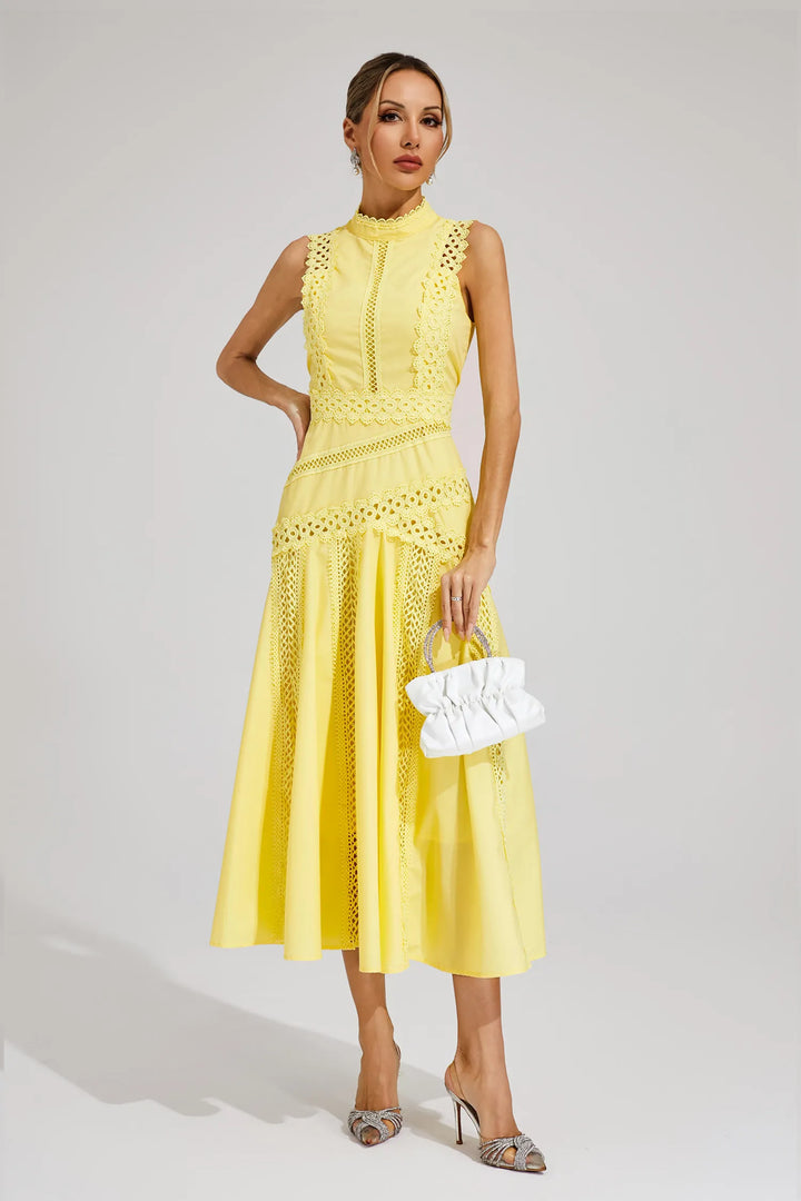 Laeticia Sleeveless Lace Dress