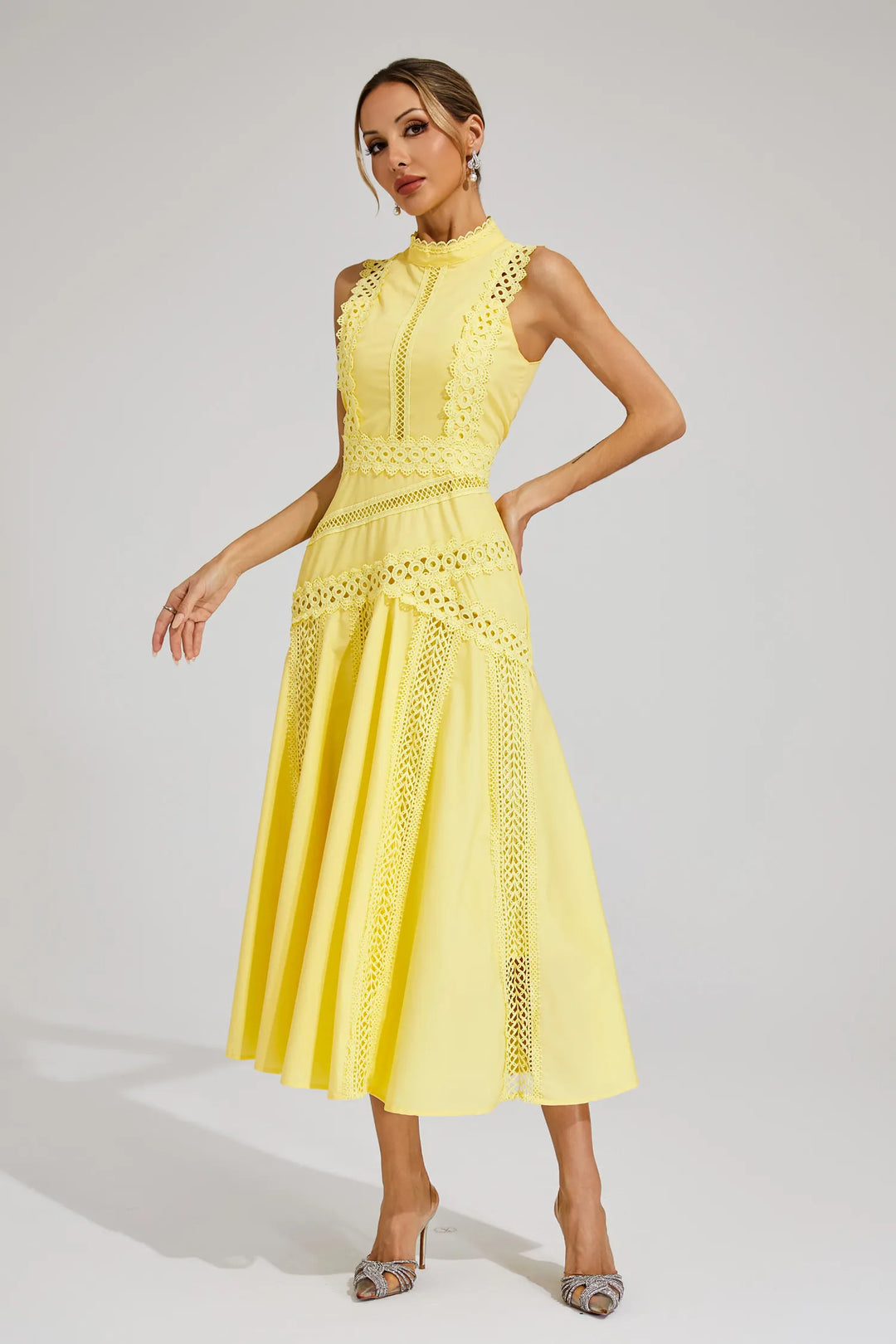 Laeticia Sleeveless Lace Dress