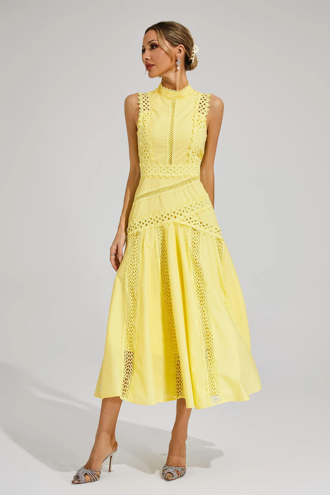 Laeticia Sleeveless Lace Dress