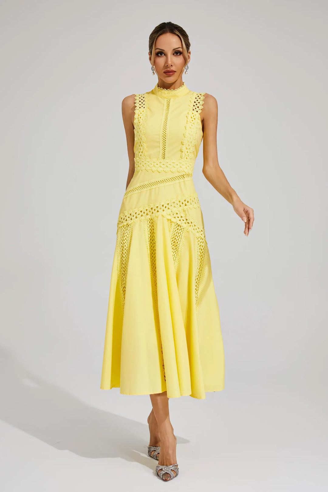 Laeticia Sleeveless Lace Dress