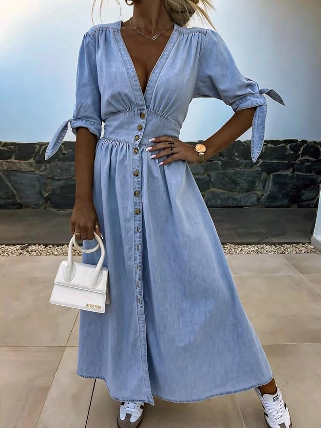 Aliyah | MAXI DENIM DRESS