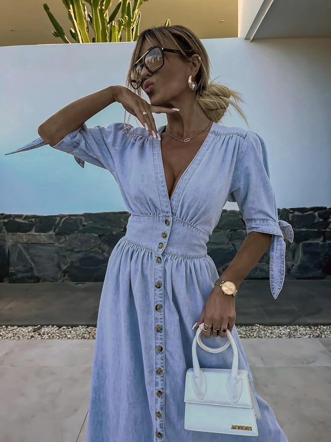 Aliyah | MAXI DENIM DRESS