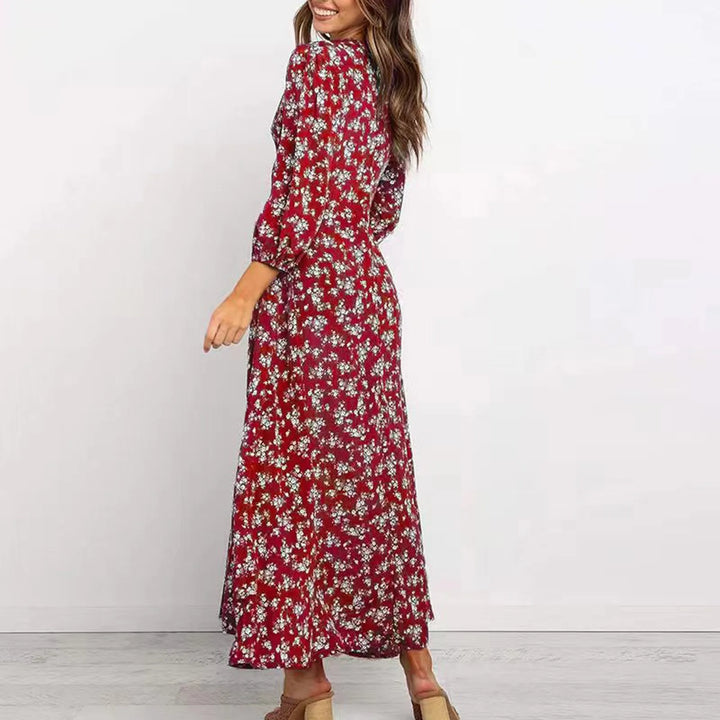 Annmarie | Bohemian Floral Print Long Dress