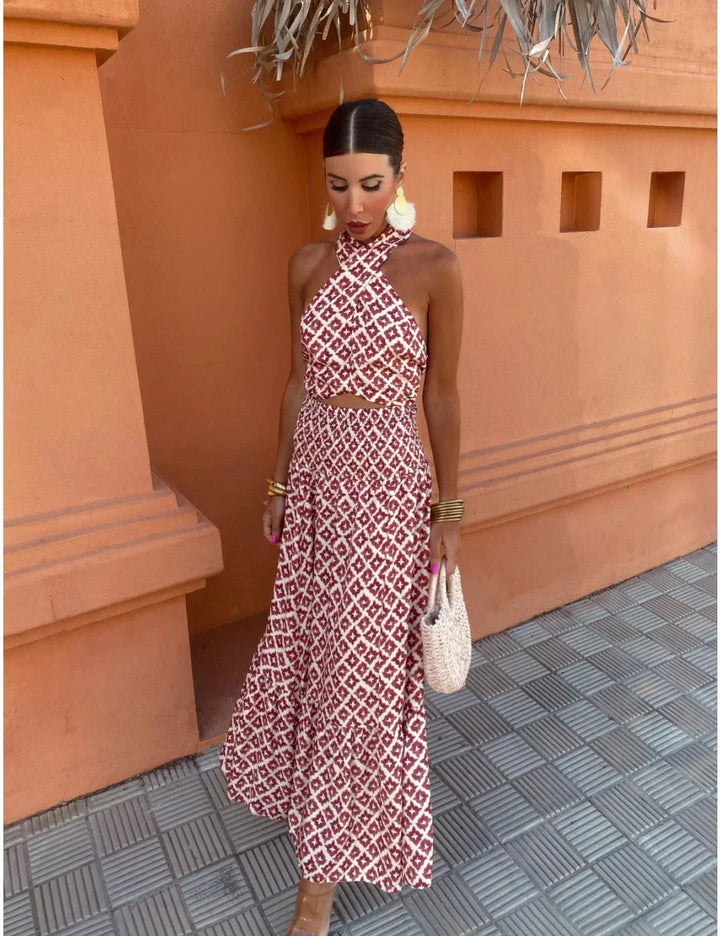 MIRIAM | ELEGANT OFF-SHOULDER MIDI DRESS