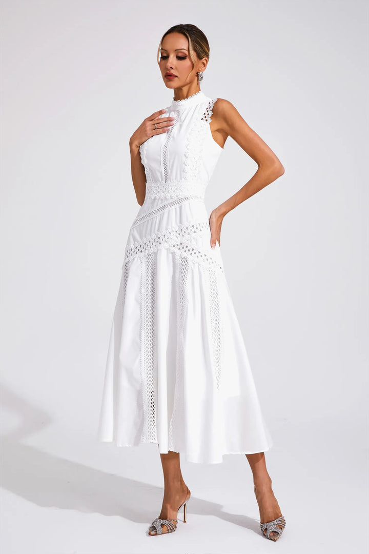 Laeticia Sleeveless Lace Dress
