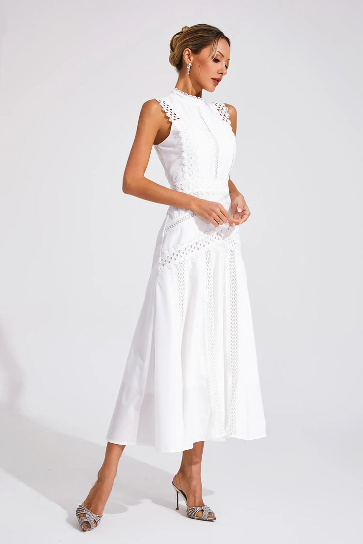 Laeticia Sleeveless Lace Dress