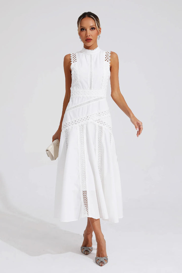 Laeticia Sleeveless Lace Dress