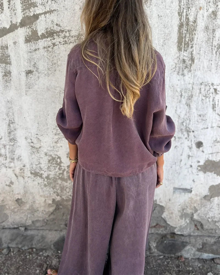 SUSANNAH | LINEN TWO-PIECE SET