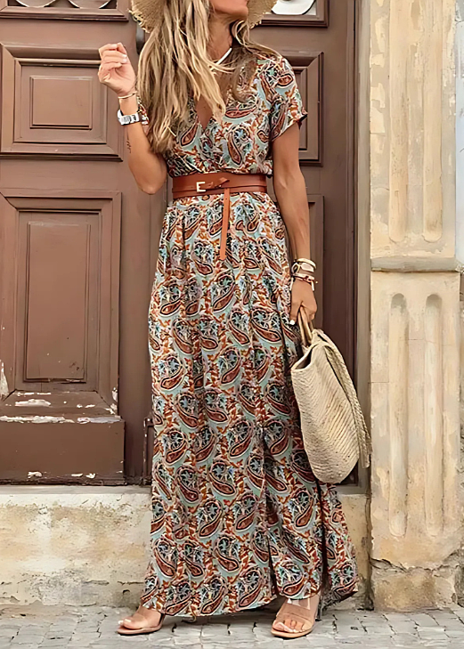 Lilian | Elegant Bohemian Maxi Dress